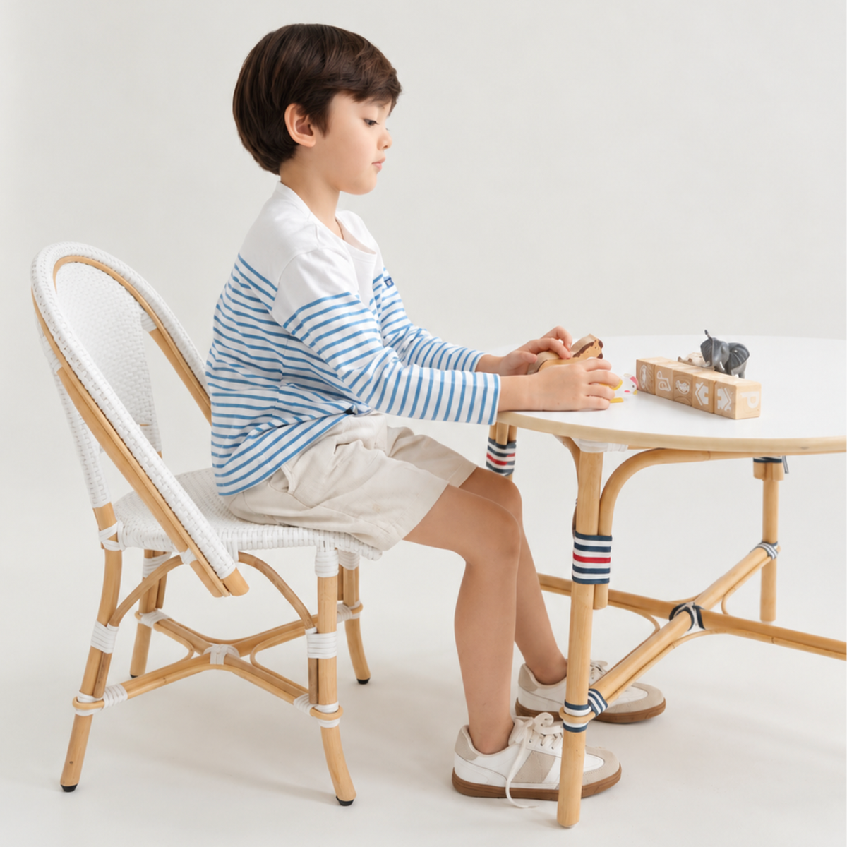 Petit Paris Kids Rattan Bistro Chair