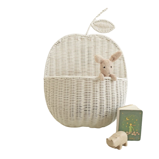 Panier en rotin Poire/Pomme