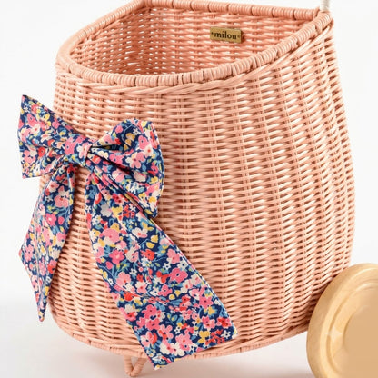 Petite Louise Pink French Market Cart with Bow