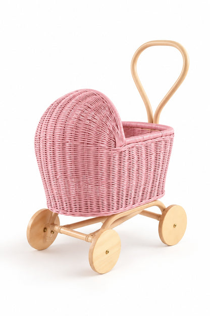 Ma Petite Sophie Rattan Toy Pram
