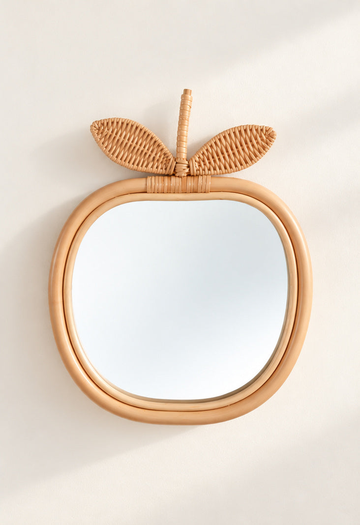 Petite Amelie Apple Rattan mirror