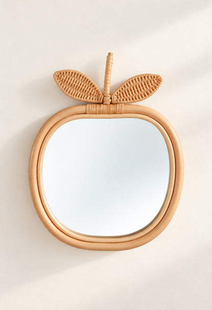Petite Amelie Apple Rattan mirror