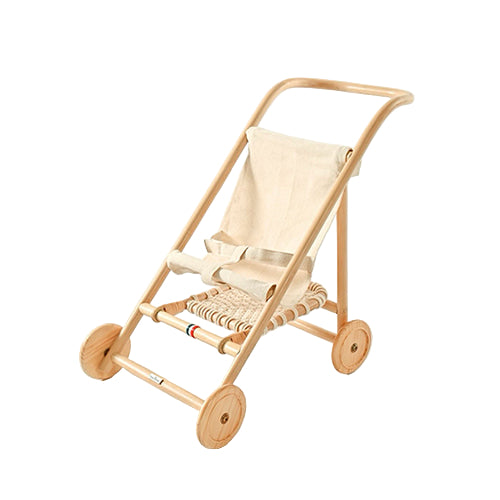 Poussette Pliable Lulu Petit en Rotin pour Jouets