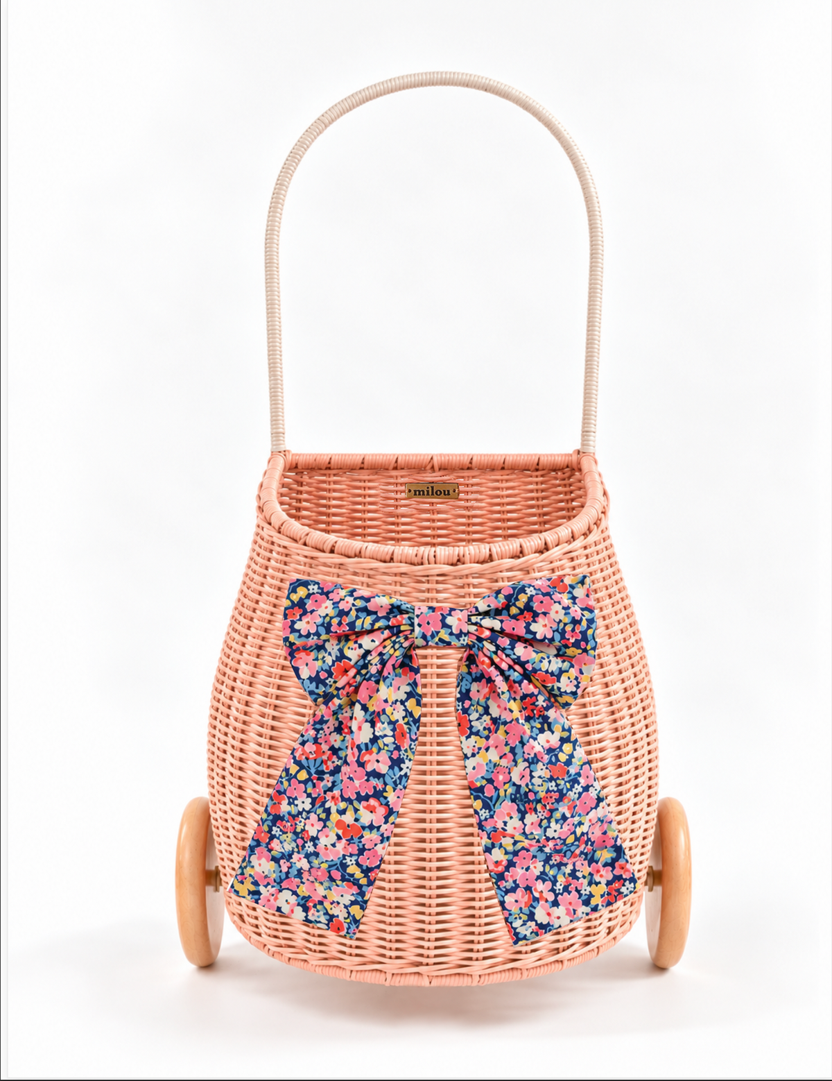 Petite Louise Pink French Market Cart with Bow