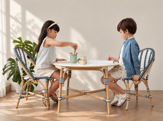 Chaise Bistro en Rotin Petit Paris pour Enfants