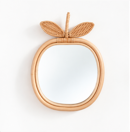 Petite Amelie Apple Rattan mirror