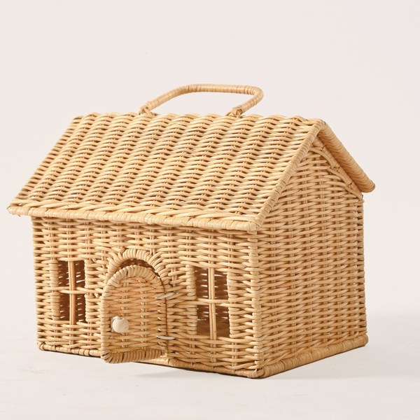 The doll house is now his treasure box