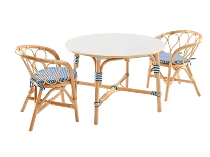 Mon Petit Wavy Rattan Kids Table and chairs Sets