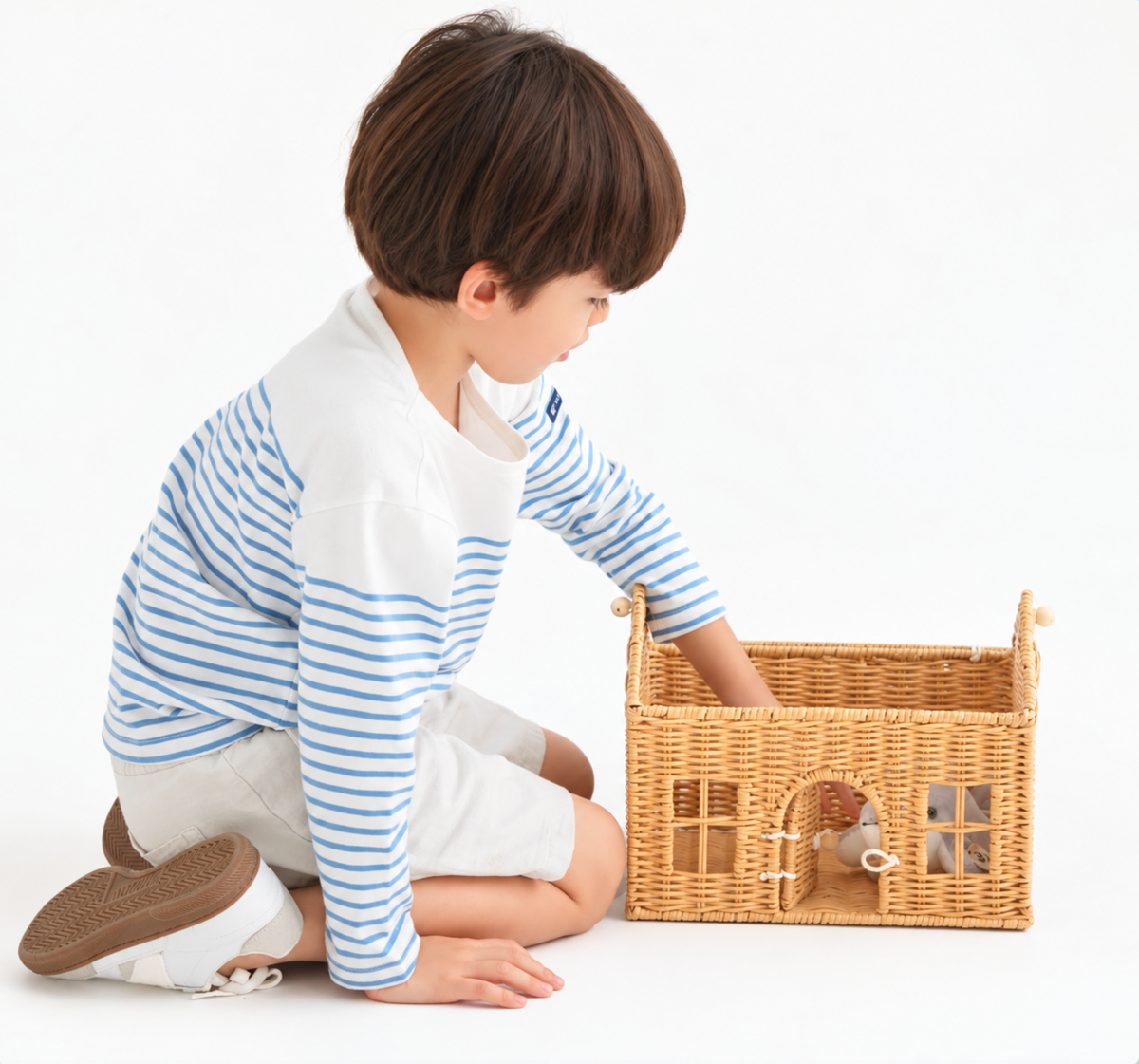 Petite Maison Rattan Toy Basket