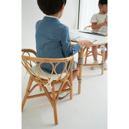 Mon Petit Wavy Rattan Kids Table and chairs Sets