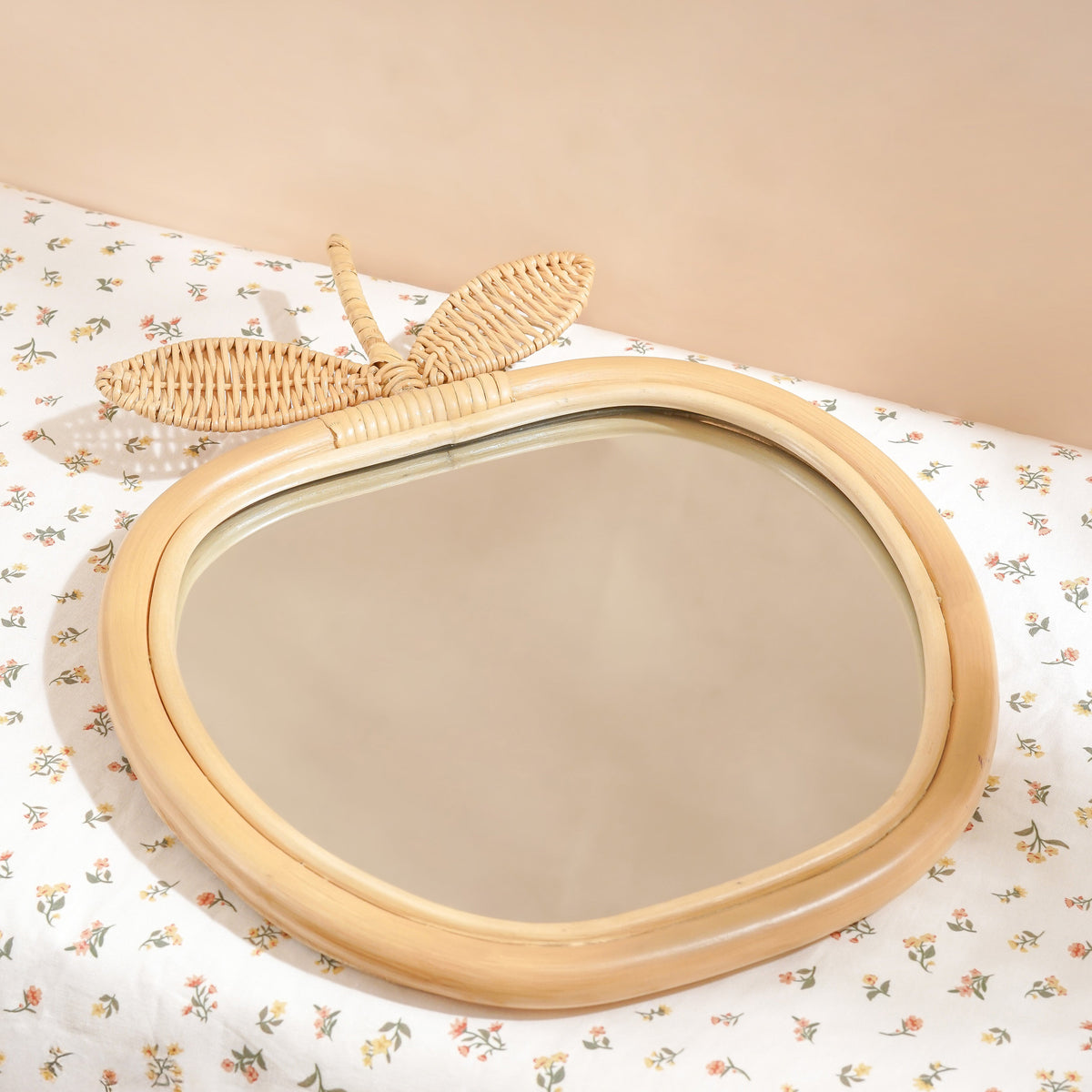 Petite Amelie Apple Rattan mirror