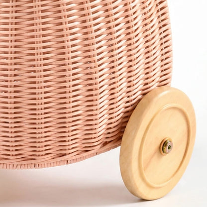 Petite Louise Pink French Market Cart with Bow