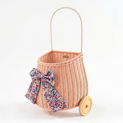 Petite Louise Pink French Market Cart with Bow