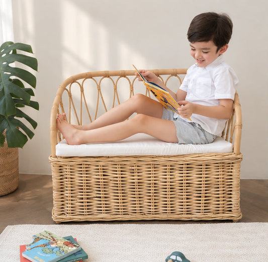 Petite Joy Rattan Storage bench