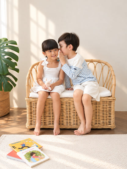 Petite Joy Rattan Storage bench