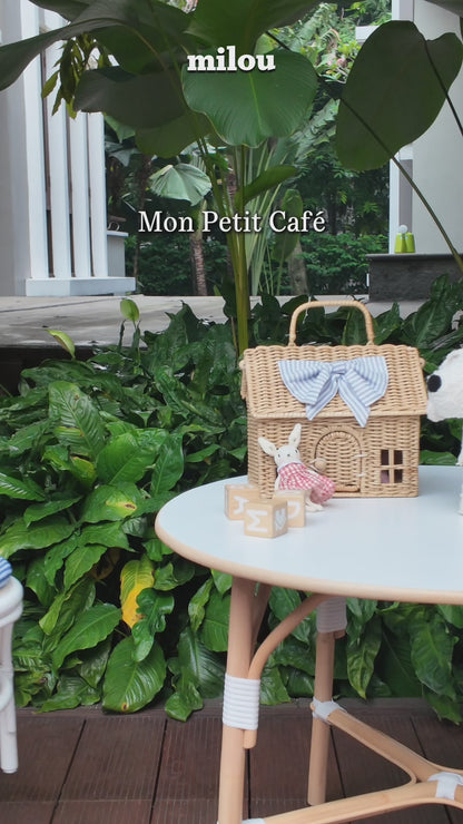 Petit Cafe French Style Rattan Kids Table and Chairs